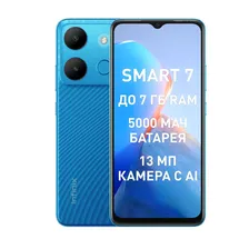Infinix Смартфон Smart 7 Ростест (EAC) 3/64 ГБ, синий