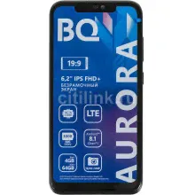 Смартфон BQ Aurora 64Gb, 6200L, черный Смартфон BQ Aurora 64Gb, 6200L, черный