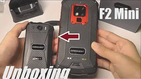 Распаковка: Conquest F2 — маленький (мини) прочный Android-смартфон — 4G, NFC, водонепроницаемый!