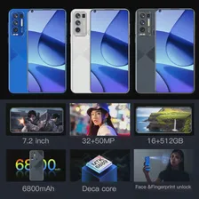 🛍 Смартфон с экраном 512 дюйма, 16 ГБ + 7,2 ГБ, Android 11