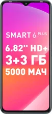 Infinix Смартфон SMART 6 PLUS Ростест (EAC) 3/64 ГБ, черный